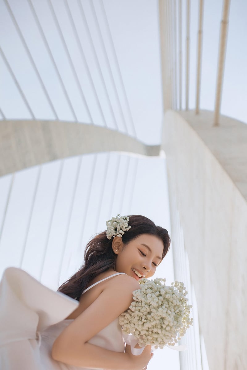 Bride with Romantic Veil